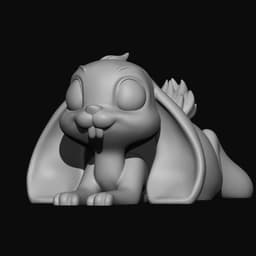 Easter Rabbit Phone Stand 3d model