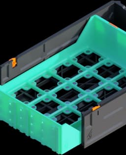 240-2W-1H Decor Gridfinity Drawer 3d model