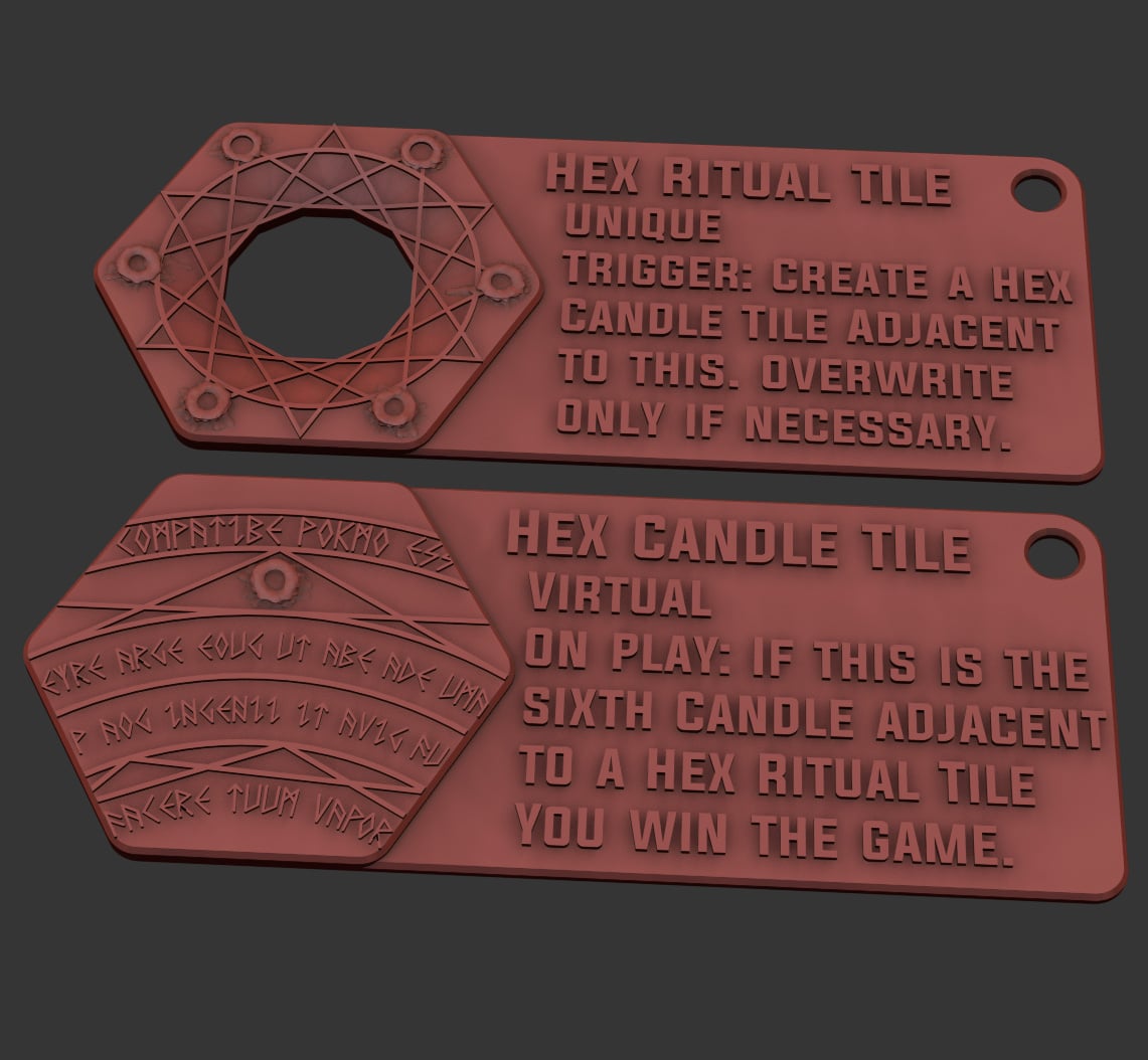 Hextraction Hex Ritual Tiles 3d model