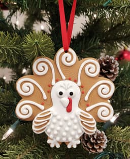 Gingerbread Turkey Christmas Tree Ornament 3d model