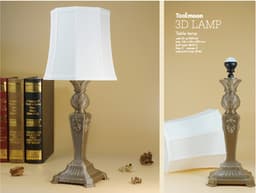 Pine cones table lamp 3d model