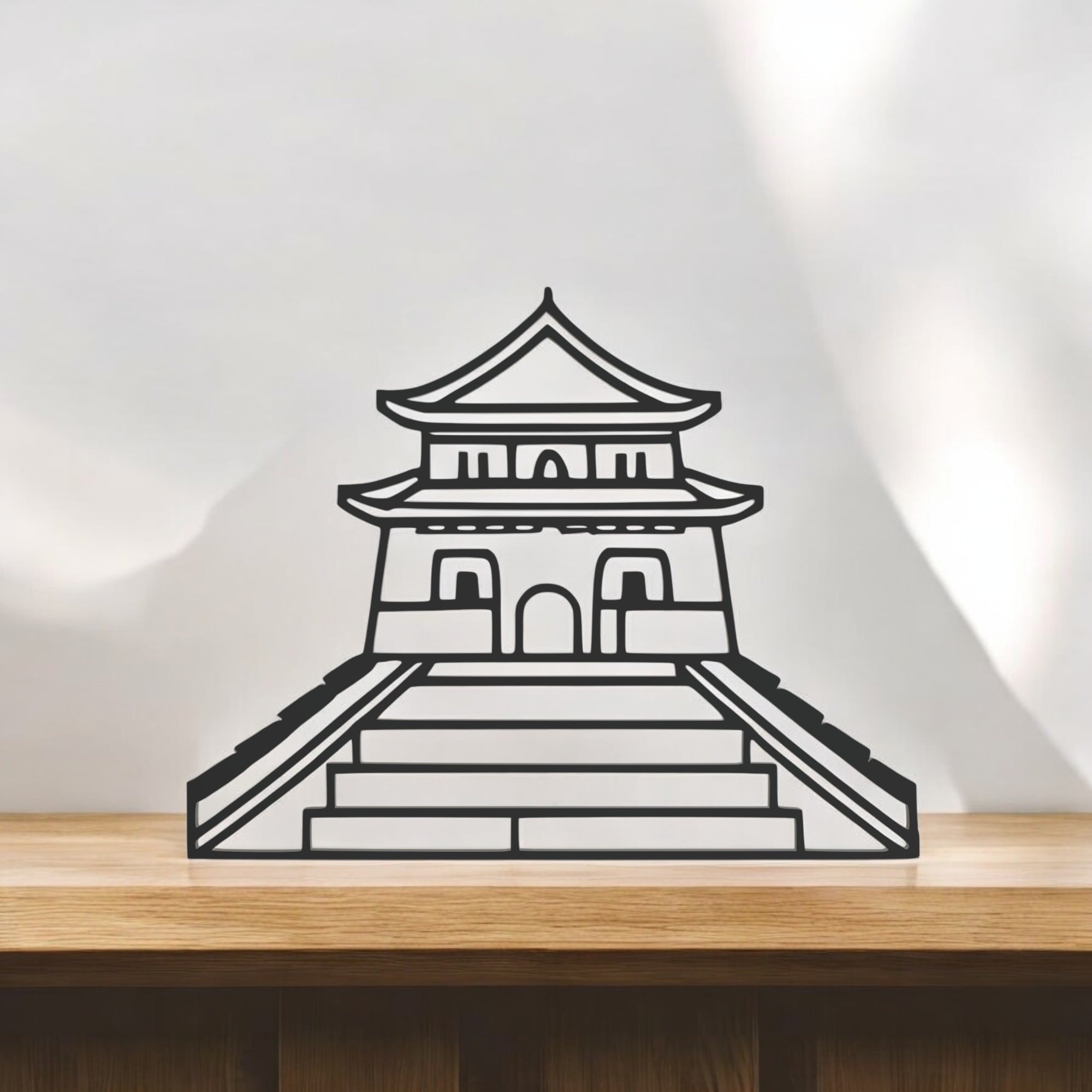 Great Wall Of China Line Art - Desktop Line Art 3d model
