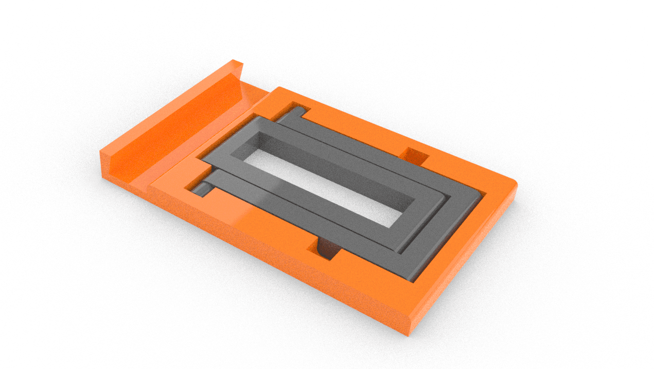 Foldable cell phone holder 3d model