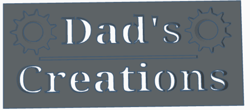 Dad's Creations Door Plaque 3d model