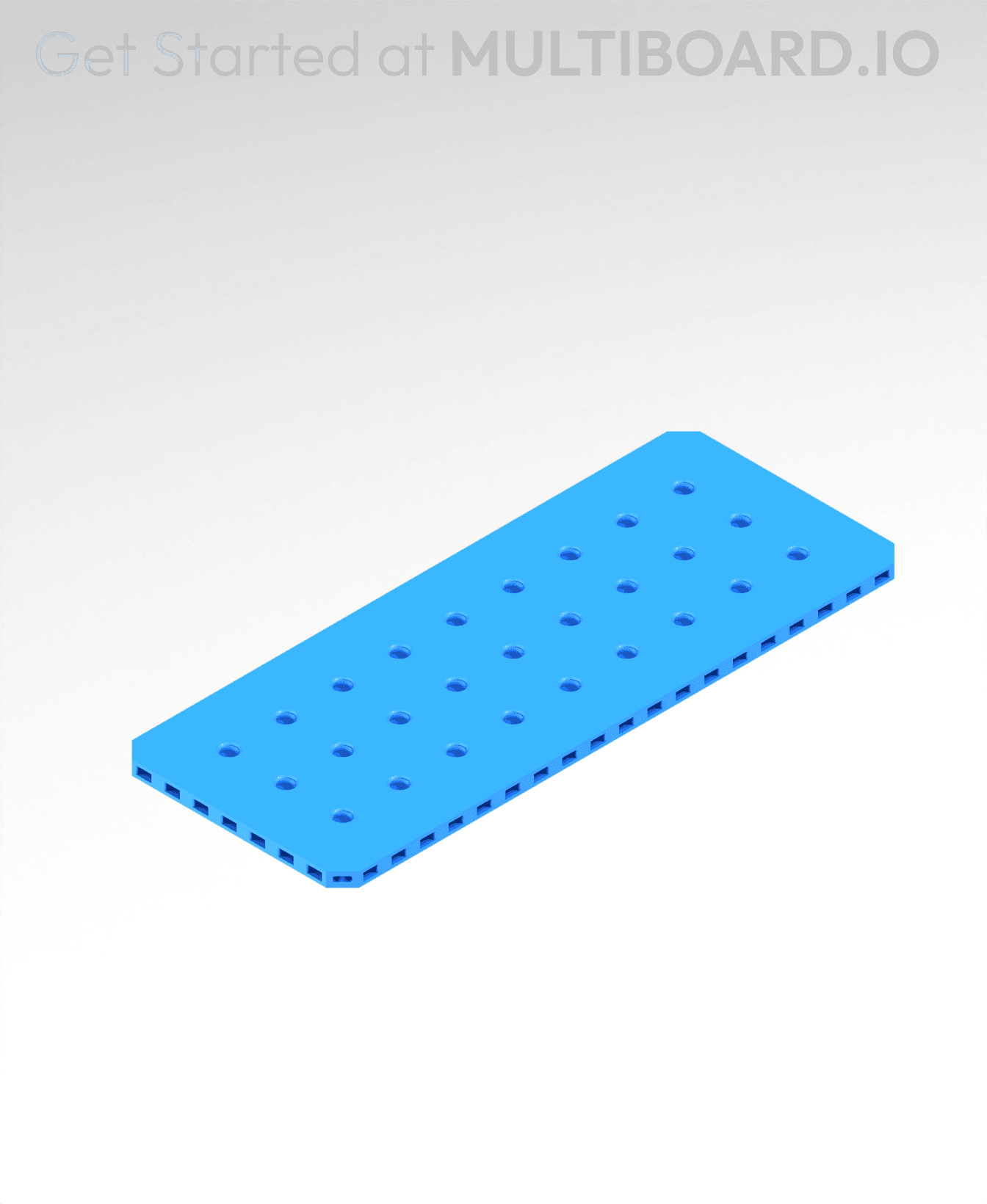 10x4 MU - Small Thread MU - MultiBoard Plate 3d model