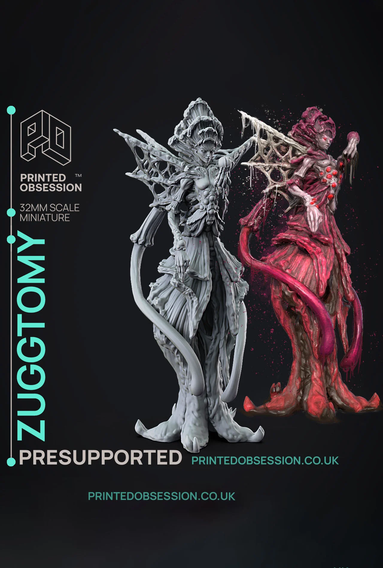 Zuggtmoy - The Spore Queen - PRESUPPROTED - 32mm scale 3d model