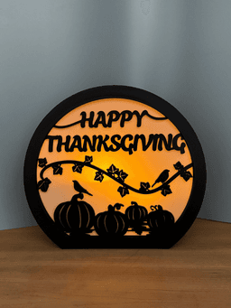 Thanksgiving Lamp Bundle Fall Light Thanksgiving Decor 3d model