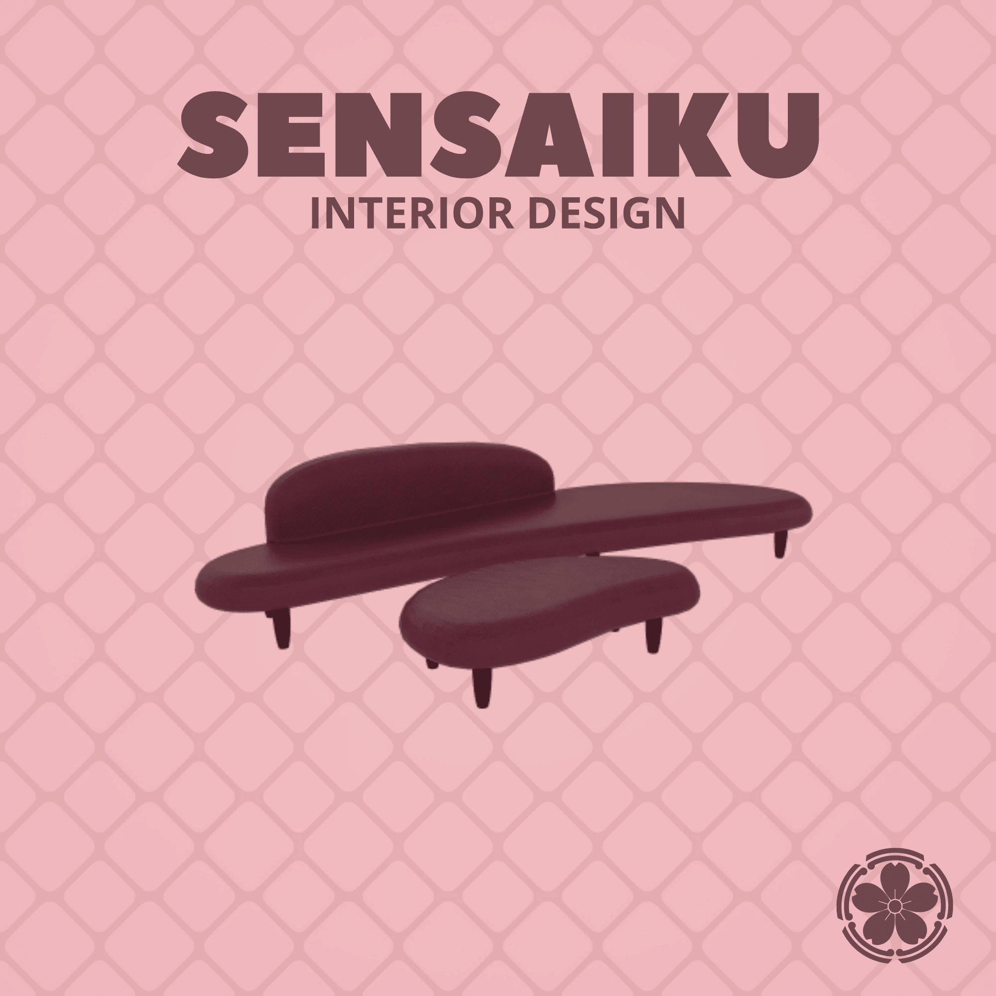 Miniature Replica 1:12 Isamu Noguchi 01. Freeform Sofa for Miniature Dollhouse - 3D Print Instant D 3d model