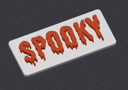 Spooky Sign 3d model