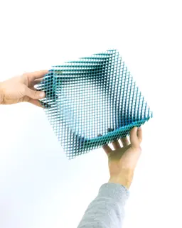 CORRUGA Square Bowl // Large 3d model