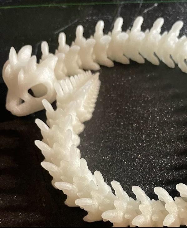 Extra Long Bony Basilisk - Articulated Snap-Flex Fidget (Tight Joints) - This is the smaller version, but it prints equally well and actually fits into some of the other models that pair nicely with this extra long.  - 3d model