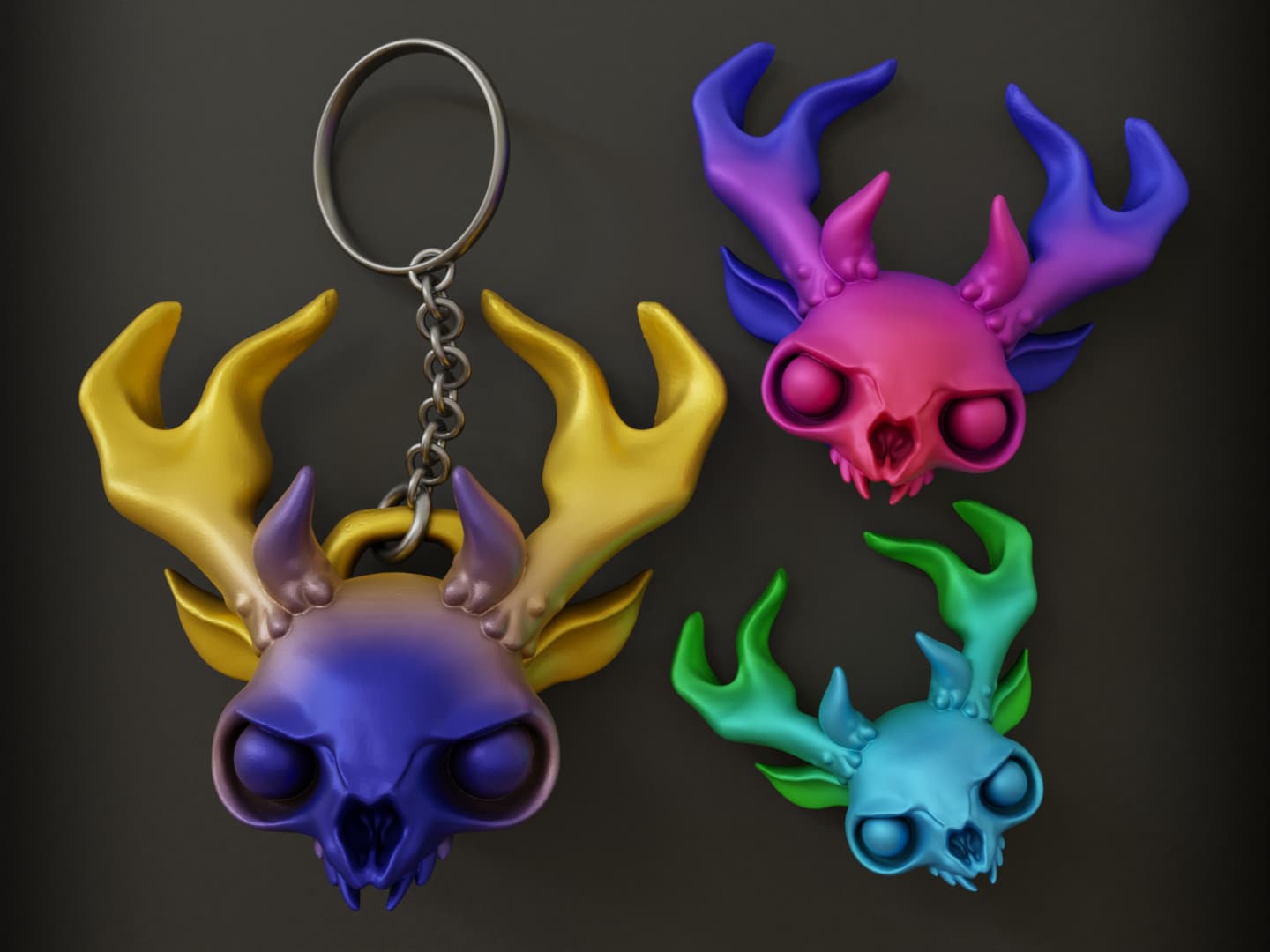 Wendigo Bonus Files, Keychain and Magnets 3d model