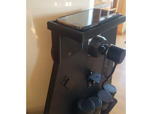 Ablage fuer Smartphone an Dobson Montierung /Storage for smartphone on Dobsonian mount 3d model