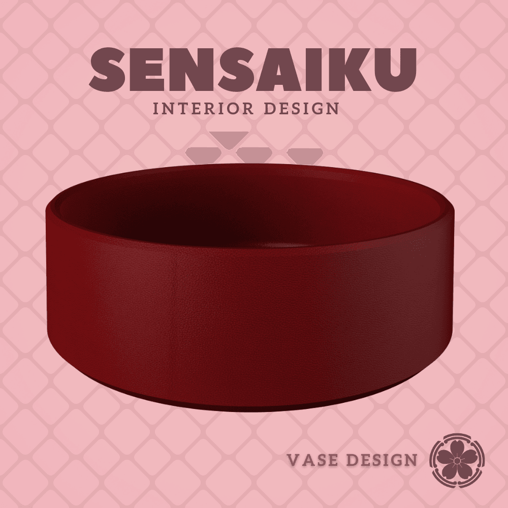 128. Cylinder - V90 Custom Vase Design - Ikebana Home Decoration 3d model