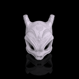 Ornate Mewtwo Skull (Pokémon) 3d model
