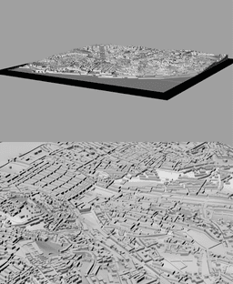 LISBON, Skyline 3d map 3d model