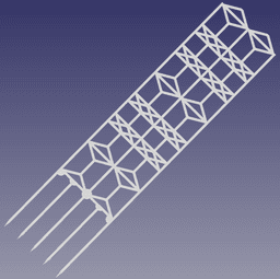 Tiling Trellis with FreeCAD Project Source 3d model