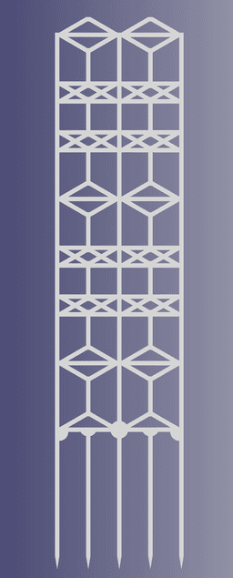 Tiling Trellis with FreeCAD Project Source 3d model