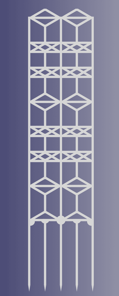 Tiling Trellis with FreeCAD Project Source 3d model
