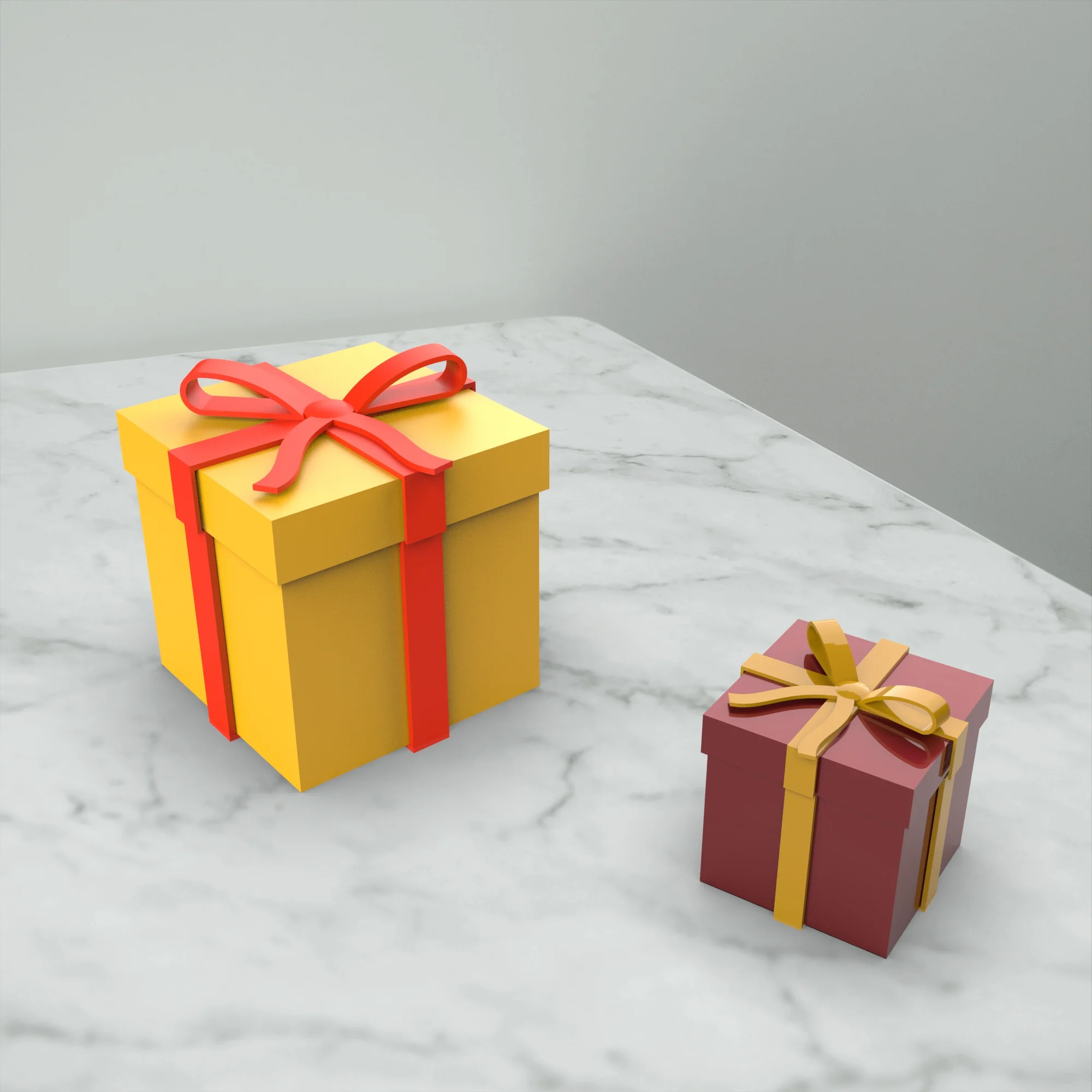 Gift Box Model, Gift Box 3D, Cute Surprise Box, Birthday Gift Idea, Organiser Home Decoration 3d model