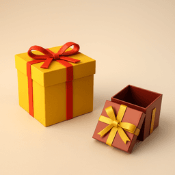 Gift Box Model, Gift Box 3D, Cute Surprise Box, Birthday Gift Idea, Organiser Home Decoration 3d model
