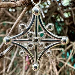 Snowflake Cross Earring 3d model