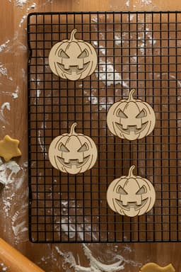 Pumpkin Cookie Cutter, Biscuit Cutter 3d model