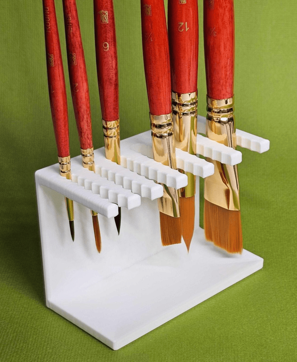 XXS XS S M L XL Paint brush rack | Great gift for artists | Watercolor / acrylic painting 3d model