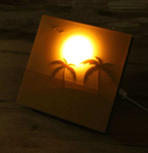 Sunset Motion Lamp and screens 3d model