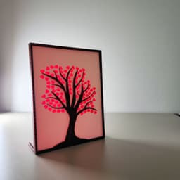 Heart Tree Silhouette 3d model