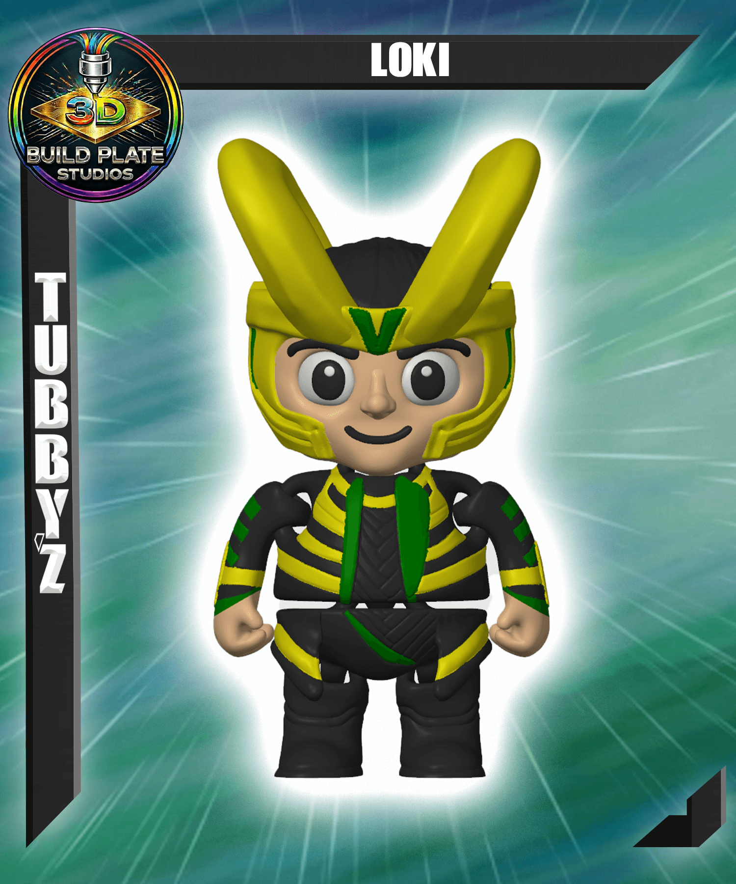 MARVEL Loki Multicolor Flexi Print-In-Place 3d model
