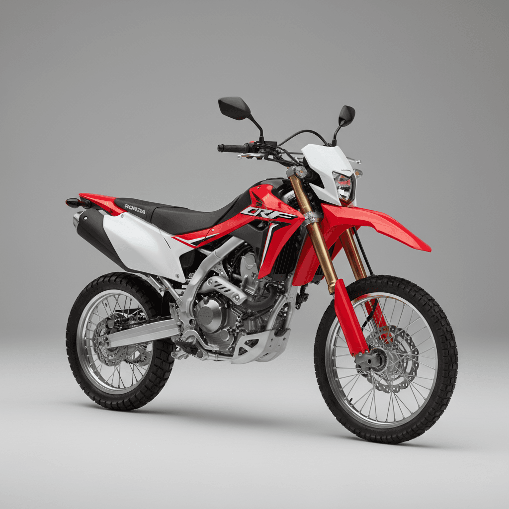 Honda CRF250L DualSport Adventure Motorcycle 3d model