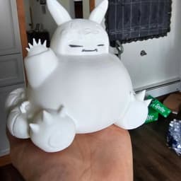 Free Halloween 2024 3D Print: (Easy Supportless) Snorlax in Pikachu Costume - I did this in white so I can paint it with my kids but completely supportless easy print love the pumpkins and pikachu costume a nice hat tip to the Pikachu in a snorlax costume - 3d model