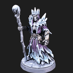 Iris and Orin - Frost Lich Regent STL - Frostbound Necropolis 3d model