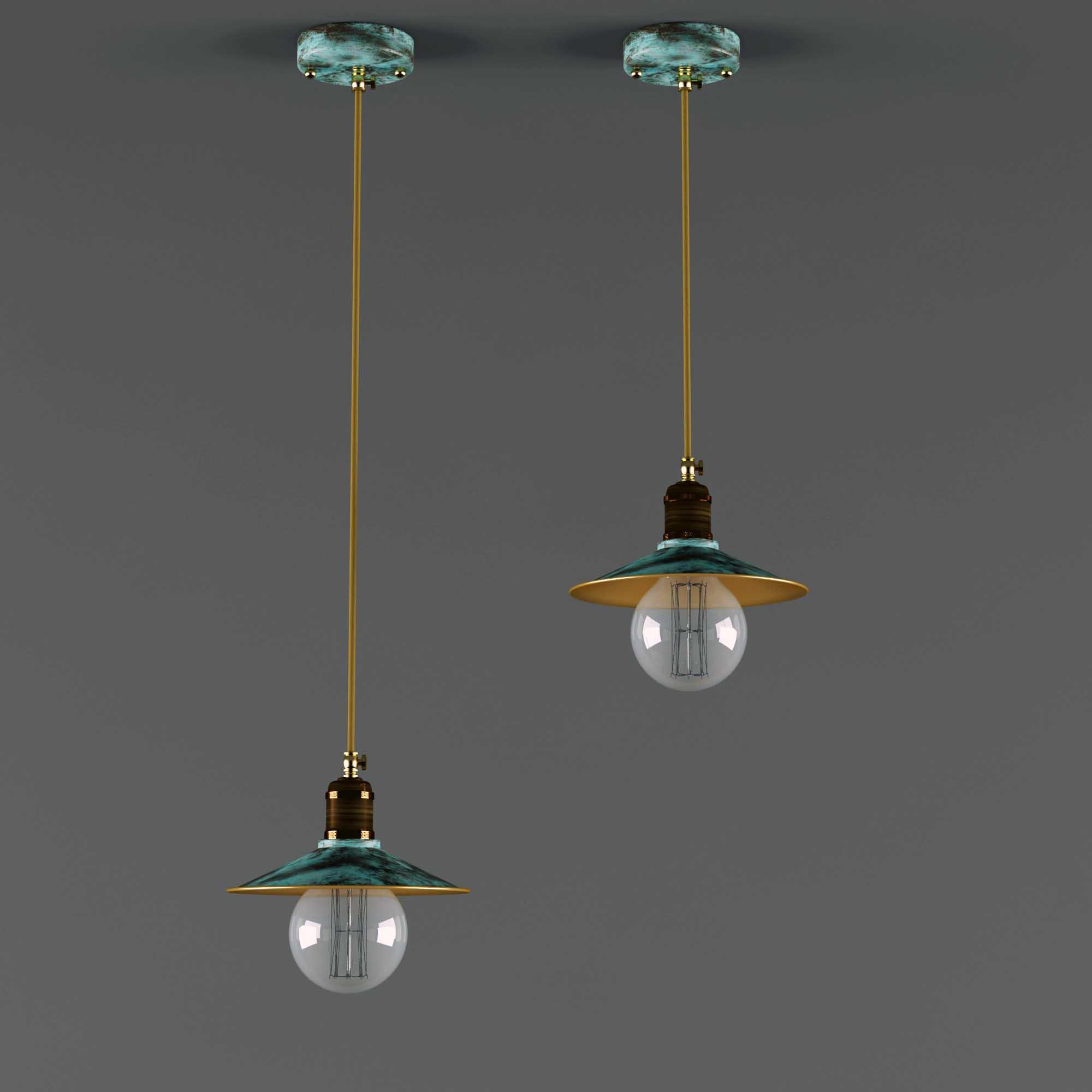 Brass lamp, SKU. 610 by Pikartlights 3d model