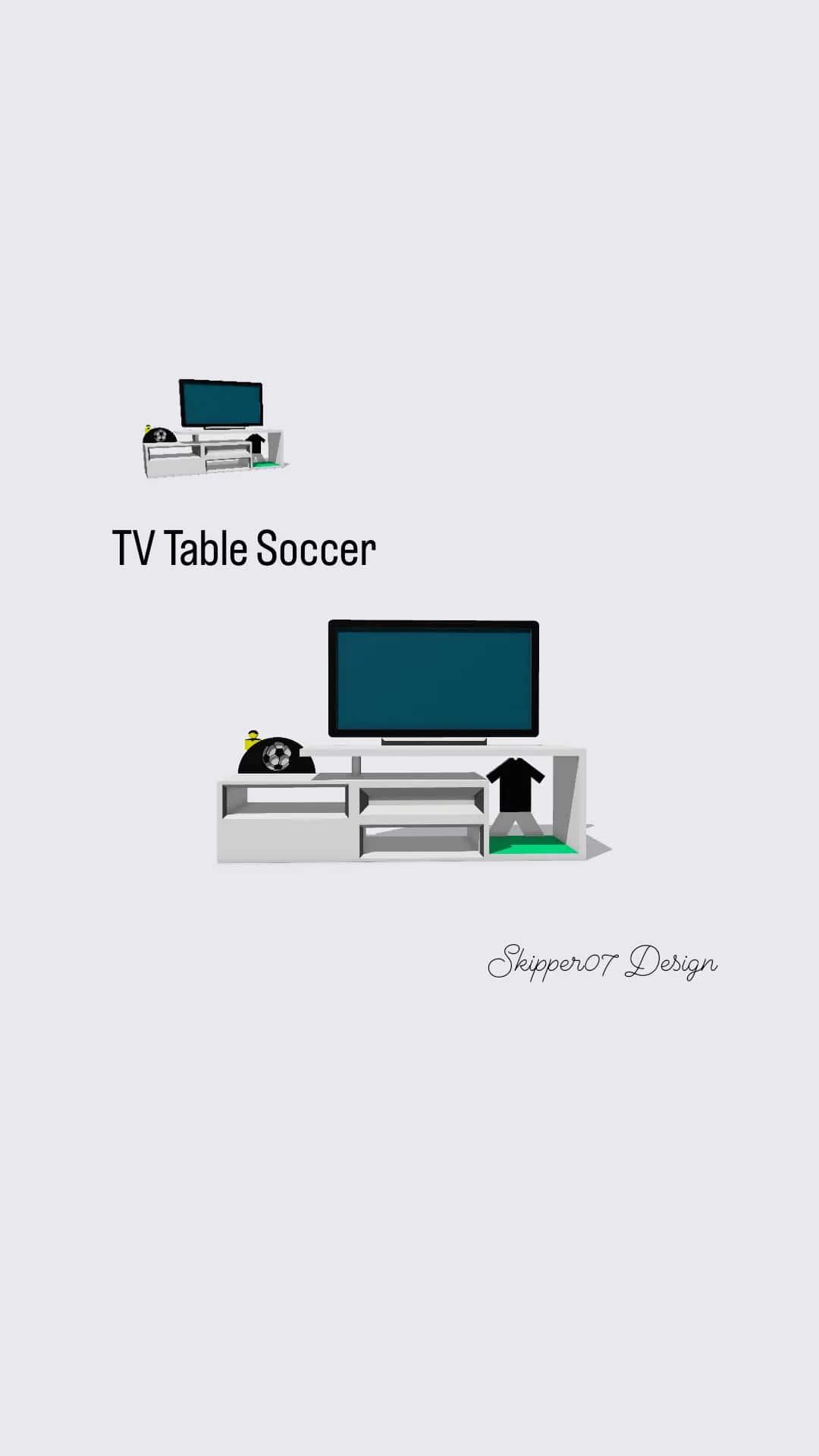 Tv Table Soccer 1.4.stl 3d model