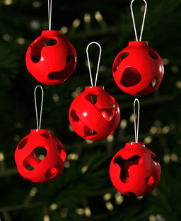 Christmas Ornament Snowflake Shells 005 3d model