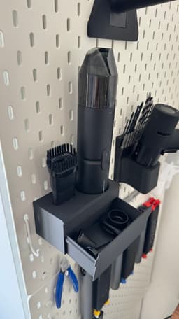 Hoto Vacuum mount for Ikea Skadis Pegboard 3d model