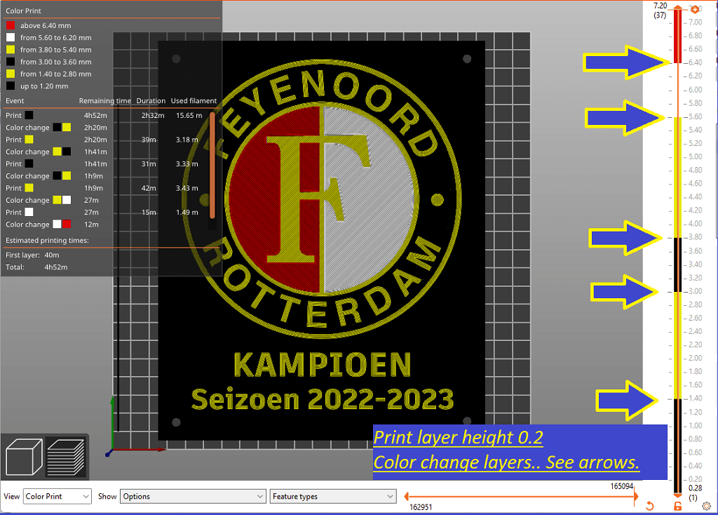Feyenoord Champion sign 2022-2023 3d model