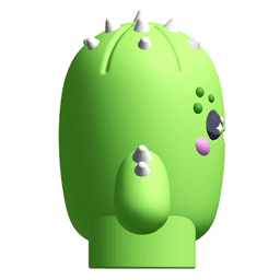 Creature Kin Prickles Figure – Cute Kawaii Cactus Art Toy STL 3d model