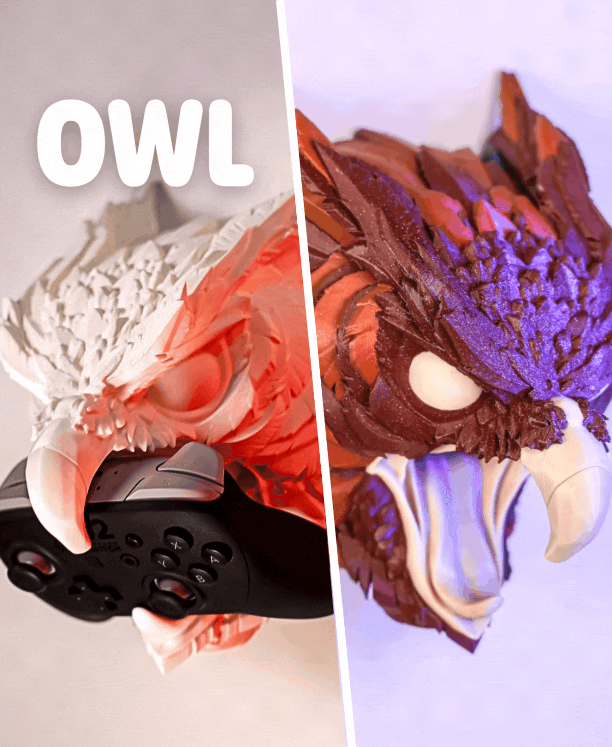 Owl Controller Stand - Creature Series #6 3d model