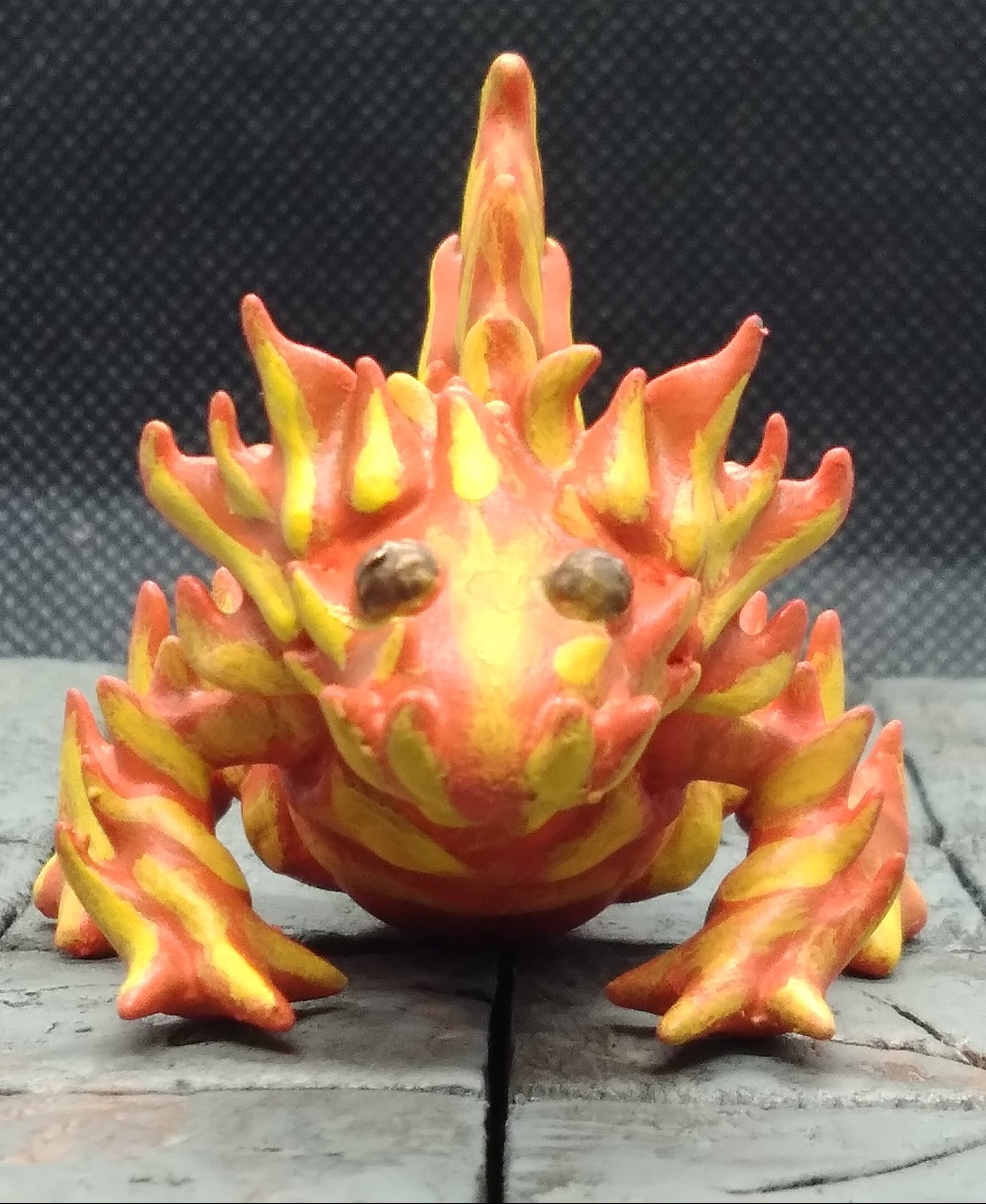 Fire Elemental Miniature 3d model
