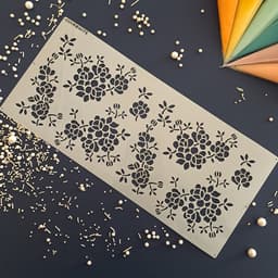 Floral XL Stencil 3d model