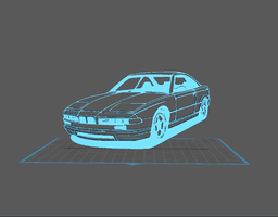 BMW - Serie 8 E31 Wall Art 3d model
