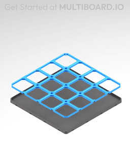 4x4 LU - Drop-In Multibin Panel 3d model