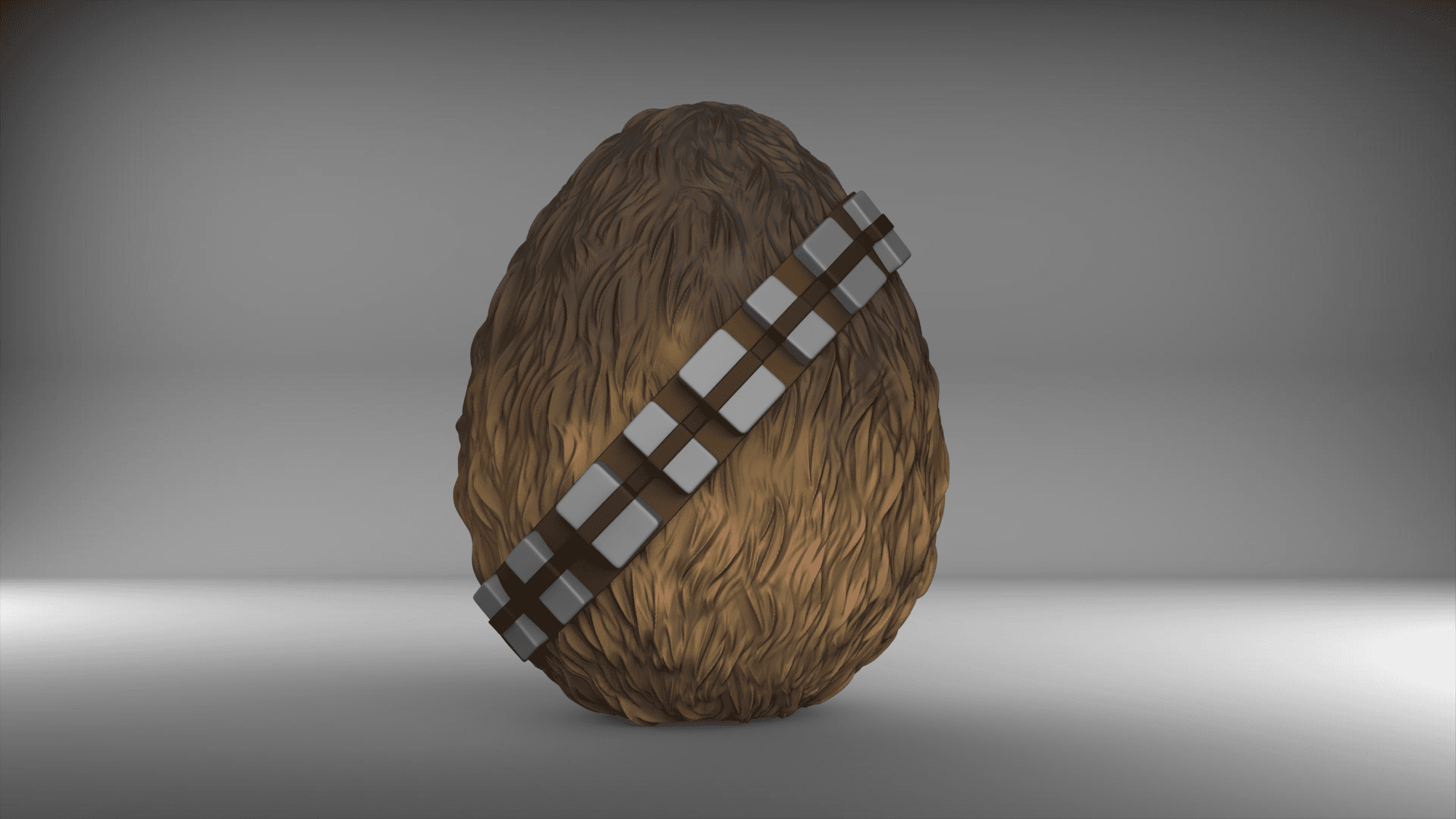 Chewbacca Egg Container 3d model