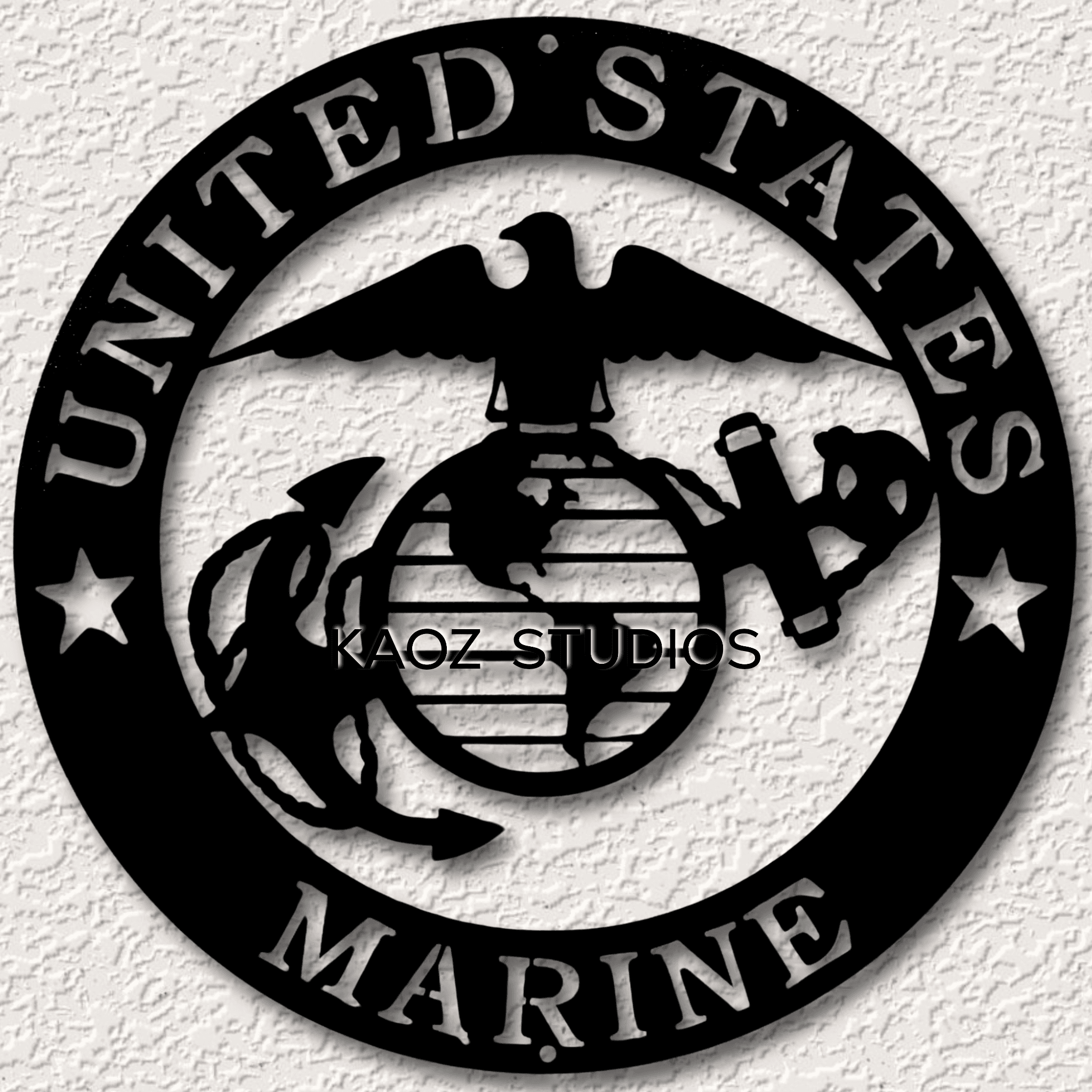 US Marine wall art Marines wall decor USA Military Decoration 3d model