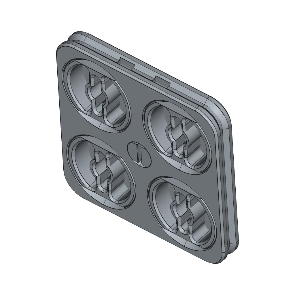 D-LOCK_PANEL.2X2-L-S 3d model