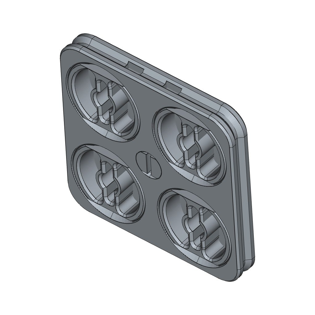 D-LOCK_PANEL.2X2-L-S 3d model