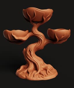 Enchanted Tree Planter | Multi-Tiered Bonsai Pot | Nature Inspired Succulent Holder 3d model